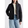 Cece Short Quilted Jacket In Black