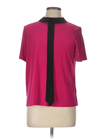 Pre-owned Cece Short Sleeve Blouse In Pink