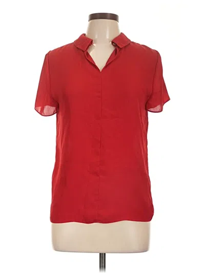 Pre-owned Cece Short Sleeve Blouse In Red