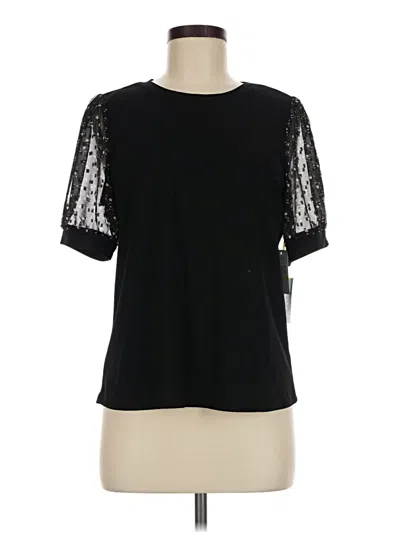 Cece Short Sleeve Top Black Crew Neck Tops
