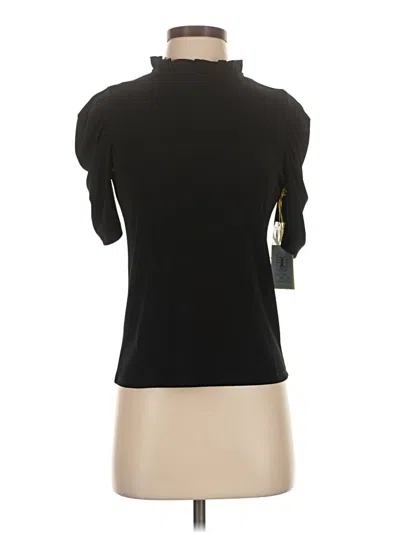 Cece Short Sleeve Top Black Turtleneck Tops