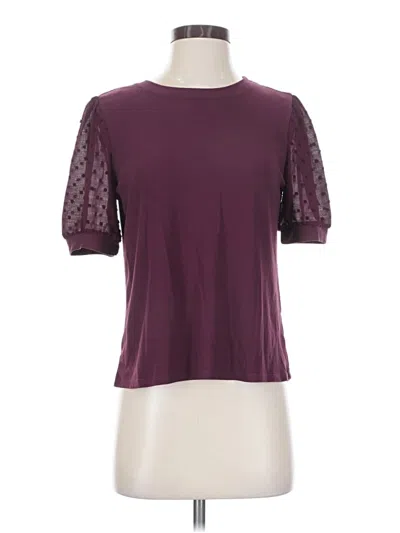 Pre-owned Cece Short Sleeve T-shirt In Burgundy
