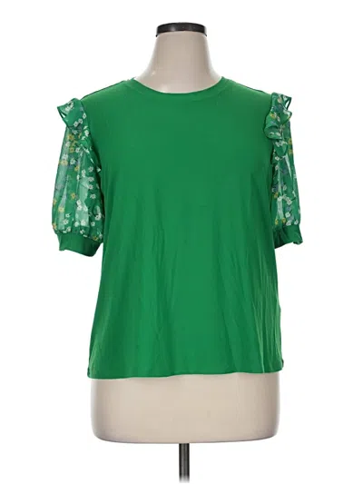 Pre-owned Cece Short Sleeve T-shirt In Green