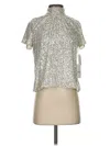 Cece Short Sleeve T-shirt In Silver