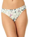 Cece Side Ruched Bottom In White