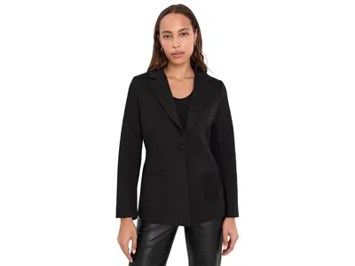 Cece Single Breasted Blazer With Plackets Women's Jacket Rich Black: Xs, Polyester