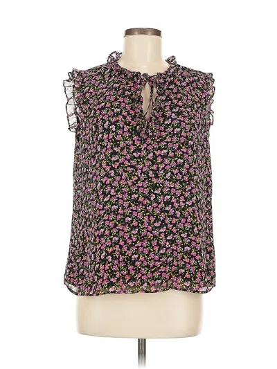 Pre-owned Cece Sleeveless Blouse In Black