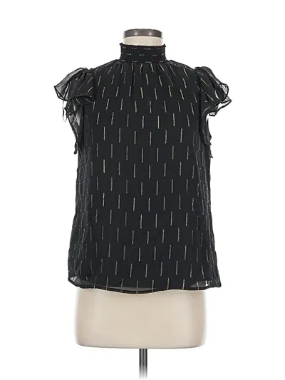 Pre-owned Cece Sleeveless Blouse In Black