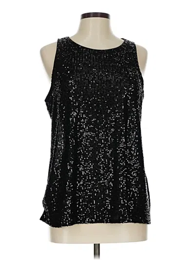 Pre-owned Cece Sleeveless Blouse In Black
