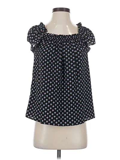 Pre-owned Cece Sleeveless Blouse In Black