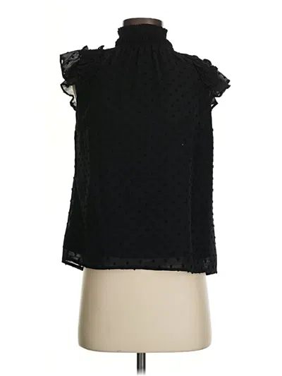 Pre-owned Cece Sleeveless Blouse In Black