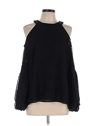 Pre-owned Cece Sleeveless Blouse In Black