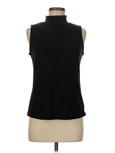 Pre-owned Cece Sleeveless Blouse In Black