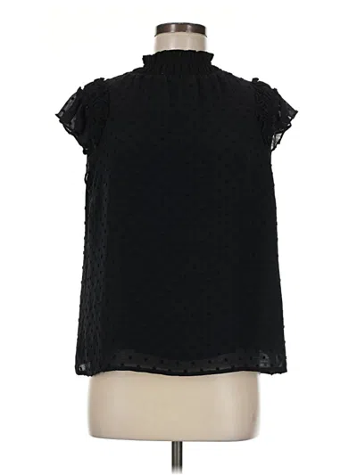 Pre-owned Cece Sleeveless Blouse In Black