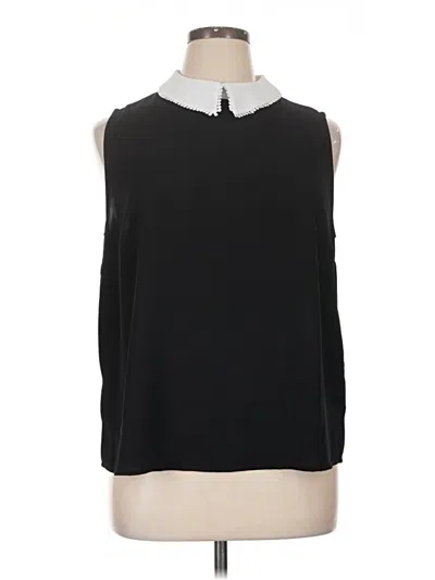 Pre-owned Cece Sleeveless Blouse In Black