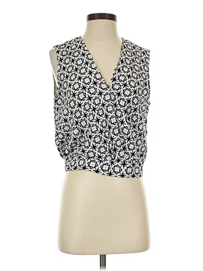 Pre-owned Cece Sleeveless Blouse In Black