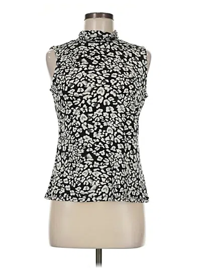 Pre-owned Cece Sleeveless Blouse In Black