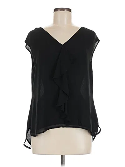 Pre-owned Cece Sleeveless Blouse In Black