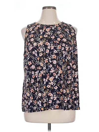 Pre-owned Cece Sleeveless Blouse In Black