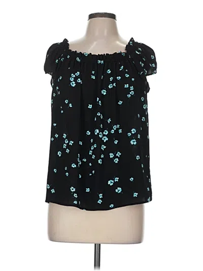 Pre-owned Cece Sleeveless Blouse In Black