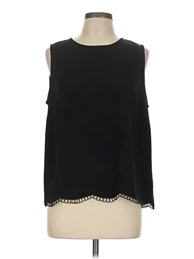 Pre-owned Cece Sleeveless Blouse In Black