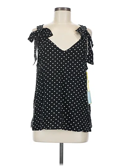 Cece Sleeveless Blouse In Black