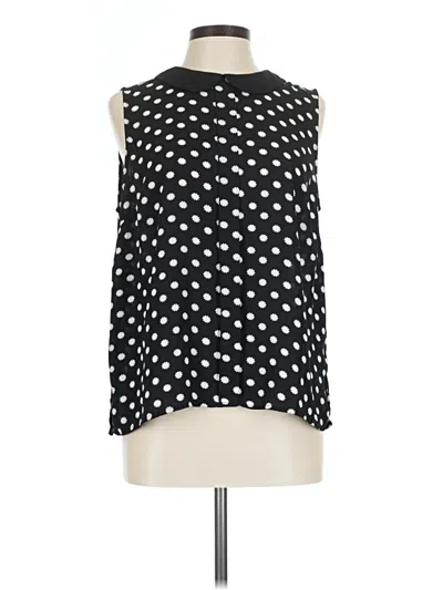 Pre-owned Cece Sleeveless Blouse In Black