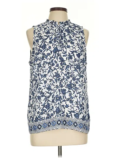 Pre-owned Cece Sleeveless Blouse In Blue