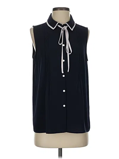 Pre-owned Cece Sleeveless Blouse In Blue