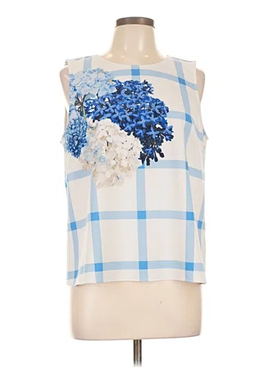 Pre-owned Cece Sleeveless Blouse In Blue