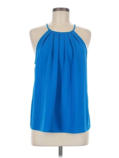 Pre-owned Cece Sleeveless Blouse In Blue
