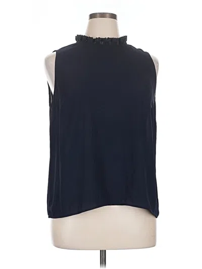 Pre-owned Cece Sleeveless Blouse In Blue