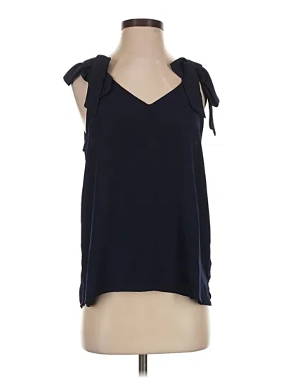 Pre-owned Cece Sleeveless Blouse In Blue