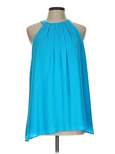 Pre-owned Cece Sleeveless Blouse In Blue
