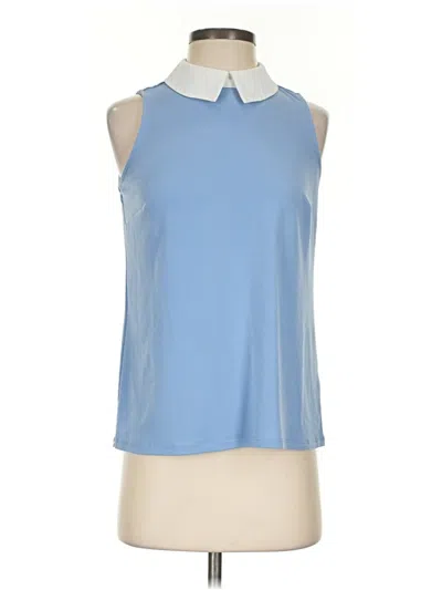 Pre-owned Cece Sleeveless Blouse In Blue