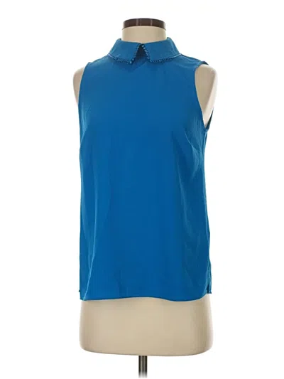 Pre-owned Cece Sleeveless Blouse In Blue