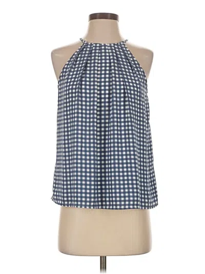 Pre-owned Cece Sleeveless Blouse In Blue