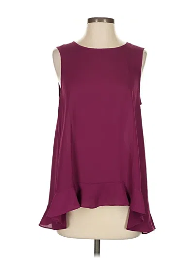 Pre-owned Cece Sleeveless Blouse In Burgundy