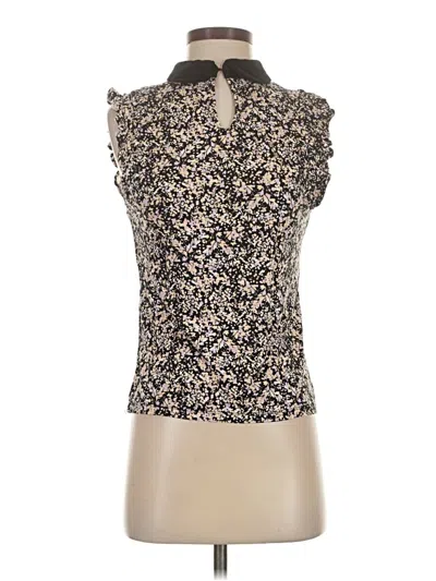 Pre-owned Cece Sleeveless Blouse In Gold