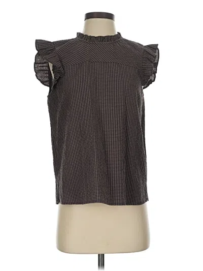 Pre-owned Cece Sleeveless Blouse In Gray