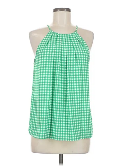 Pre-owned Cece Sleeveless Blouse In Green