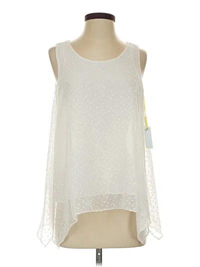 Pre-owned Cece Sleeveless Blouse In Ivory