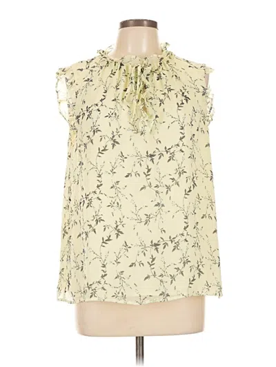 Pre-owned Cece Sleeveless Blouse In Ivory