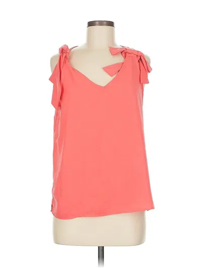 Pre-owned Cece Sleeveless Blouse In Orange