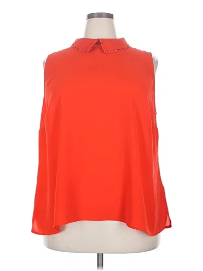Pre-owned Cece Sleeveless Blouse In Orange