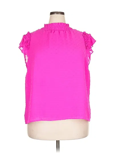 Pre-owned Cece Sleeveless Blouse In Pink