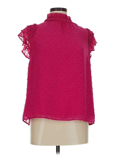 Pre-owned Cece Sleeveless Blouse In Pink