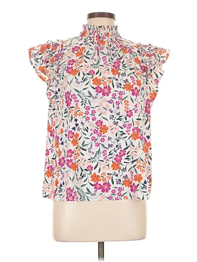 Pre-owned Cece Sleeveless Blouse In Pink