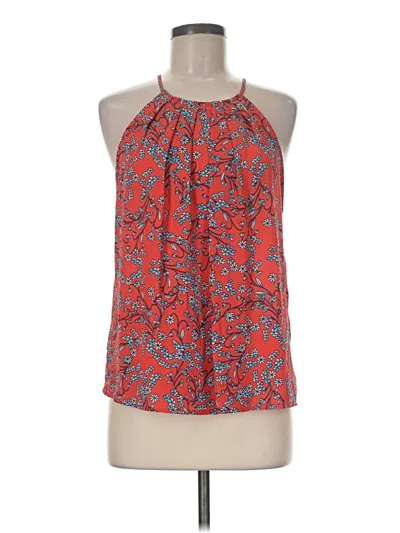 Pre-owned Cece Sleeveless Blouse In Red