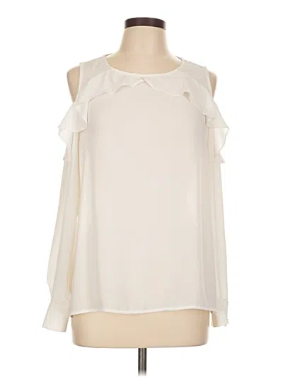 Pre-owned Cece Sleeveless Blouse In White